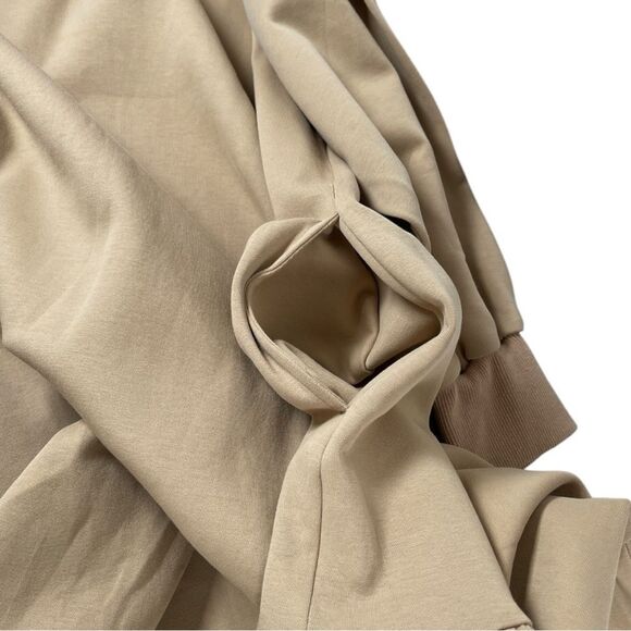 Nap Loungewear Tan Casual Tiered Long Sleeve Maxi Dress Women’s Size Small NWT - Picture 5 of 11